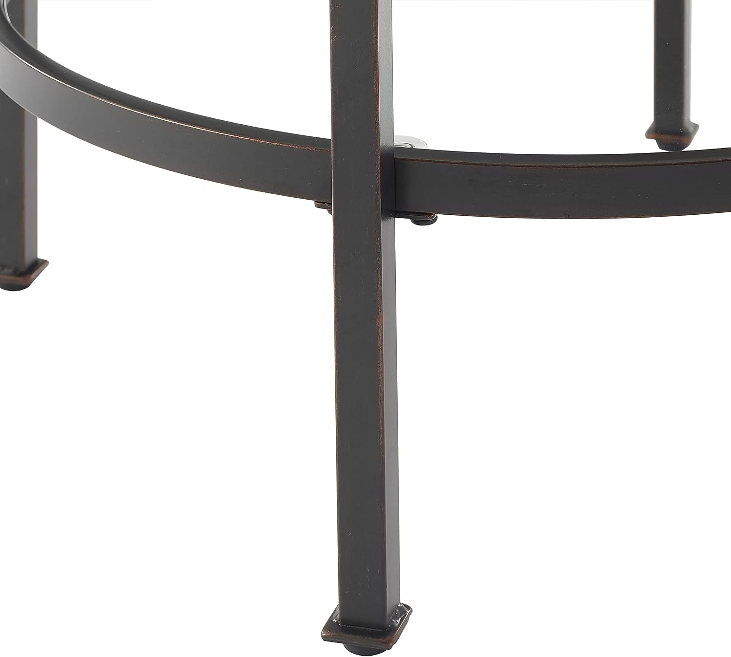 Crosley Furniture Aimee Small Side End Table with Storage Shelf for Living Room, Oil-Rubbed Bronze