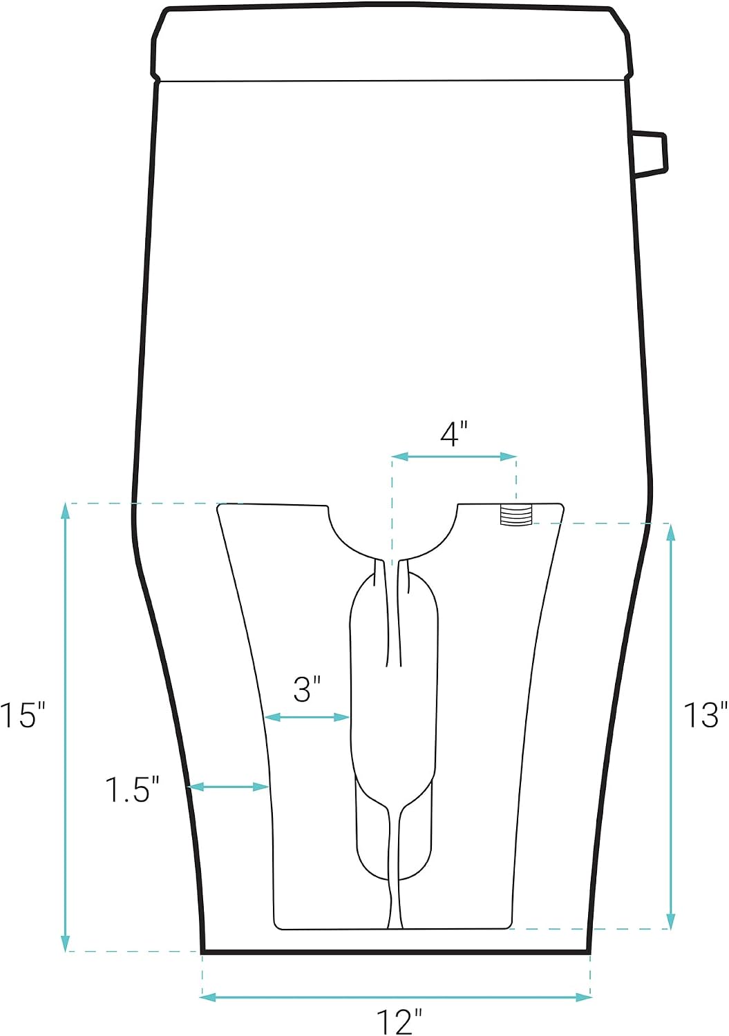 Ivy One-Piece Elongated Toilet Left Side Flush, 10' Rough-In 1.28 gpf