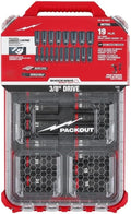 19PC 49-66-6801 for Milwaukee Impact Duty Socket 3/8' Drive Set - Red/New