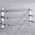 3 Tier Bath Towel Bar Rack with Hook Stainless Steel Wall Towel Rack for Bathroom Wall Mounted, Towel Ladder Holder,Multilayer Rack Shelf Bathroom Shelf with Towel B Polished-40cm