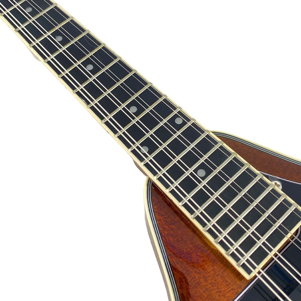 Mandolin Musical Instrument A Style E-Acoustic Mandolin Instrument Kit 8 String for Beginners Adults with Carrying Case Extra Strings Picks Cleaning Cloth