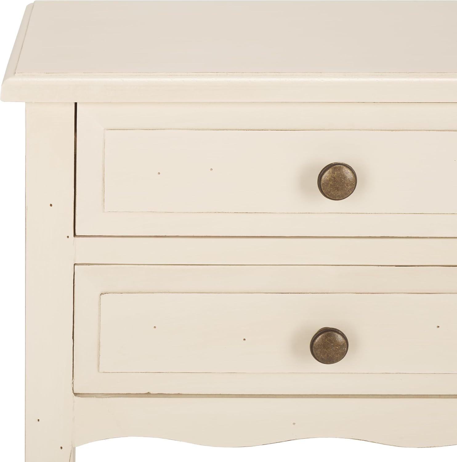 SAFAVIEH Furniture - Lori 2-Drawer End Table - White Birch - Solid Wood - Farmhouse Classic Design - Ideal for Living Room, Entryway, Home Office, 18.1'W x 13'D x 26.8'H - Fully Assembled (AMH6576A)