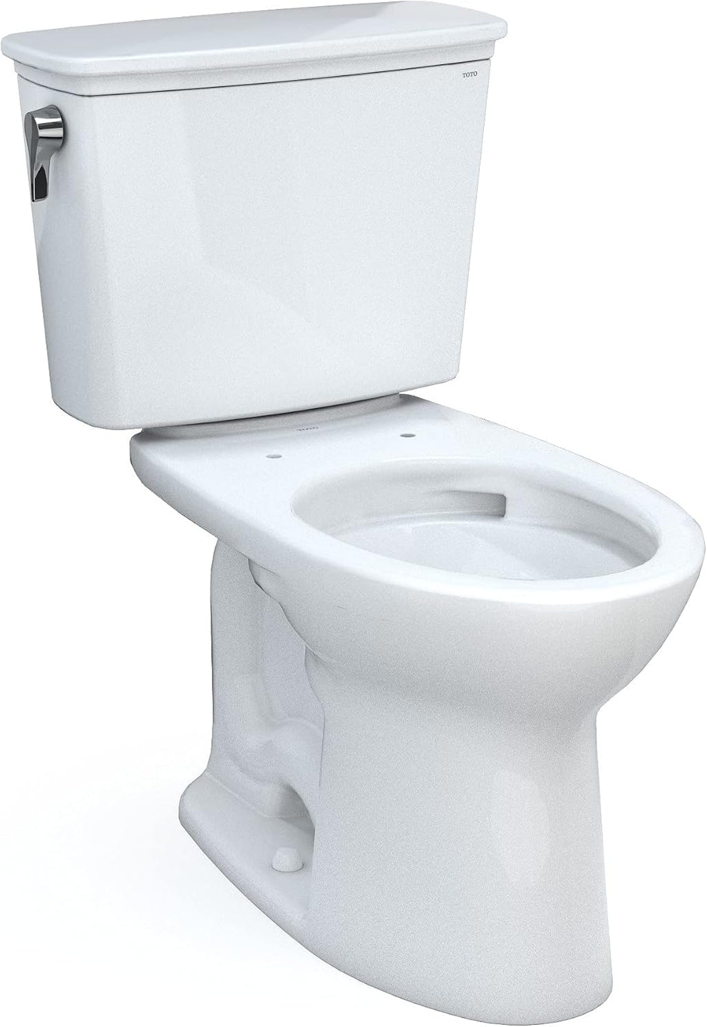 TOTO Drake Transitional Elongated 1.28 GPF Toilet Bundle with WASHLET C5 Bidet Toilet Seat Cotton White