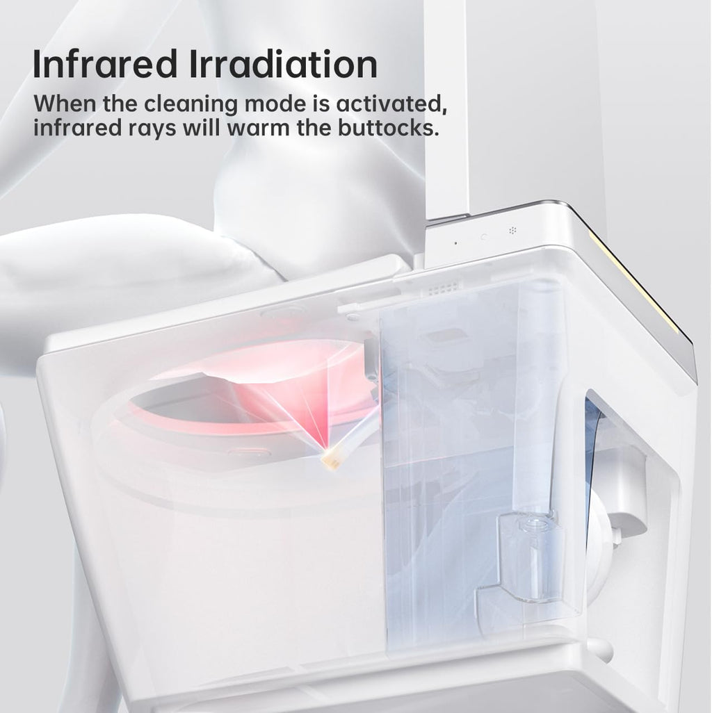 Anwick Smart Toilet with Bidet Built-In | Automatic Toilet Foot Sensor Flush | Elongated One Piece Toilet W/Foam Shield & Self-Cleaning | Bidet Toilet W/Heated Seat, Warm Water & Remote Control (2)