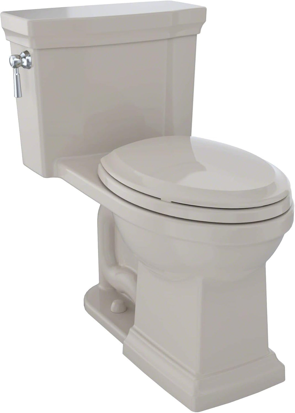 TOTO® Promenade® II One-Piece Elongated 1.28 GPF Universal Height Toilet with CEFIONTECT, Bone - MS814224CEFG#03