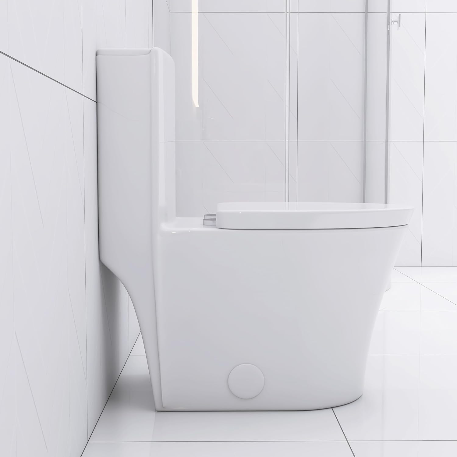 Elongated One Toilet White