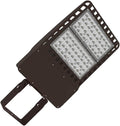 Power Adjustable 200W 240W 300W 277V 480V LED Parking Lot Light Exterior Bronze Street Pole Shoebox Lighting Fixtures 5000K for Sport Court, 600W-1000W MH HPS Equal (Yoke Mount)