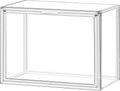 10 Pack Purse Organizer for Closet, 14.1''x8.6''x10.9 '' Clear Acrylic Display Case with Magnetic Door, X-Large Plastic Stackable Handbag Organizer for Collectibles, Figures, Size 14 Shoes, Cosmetic