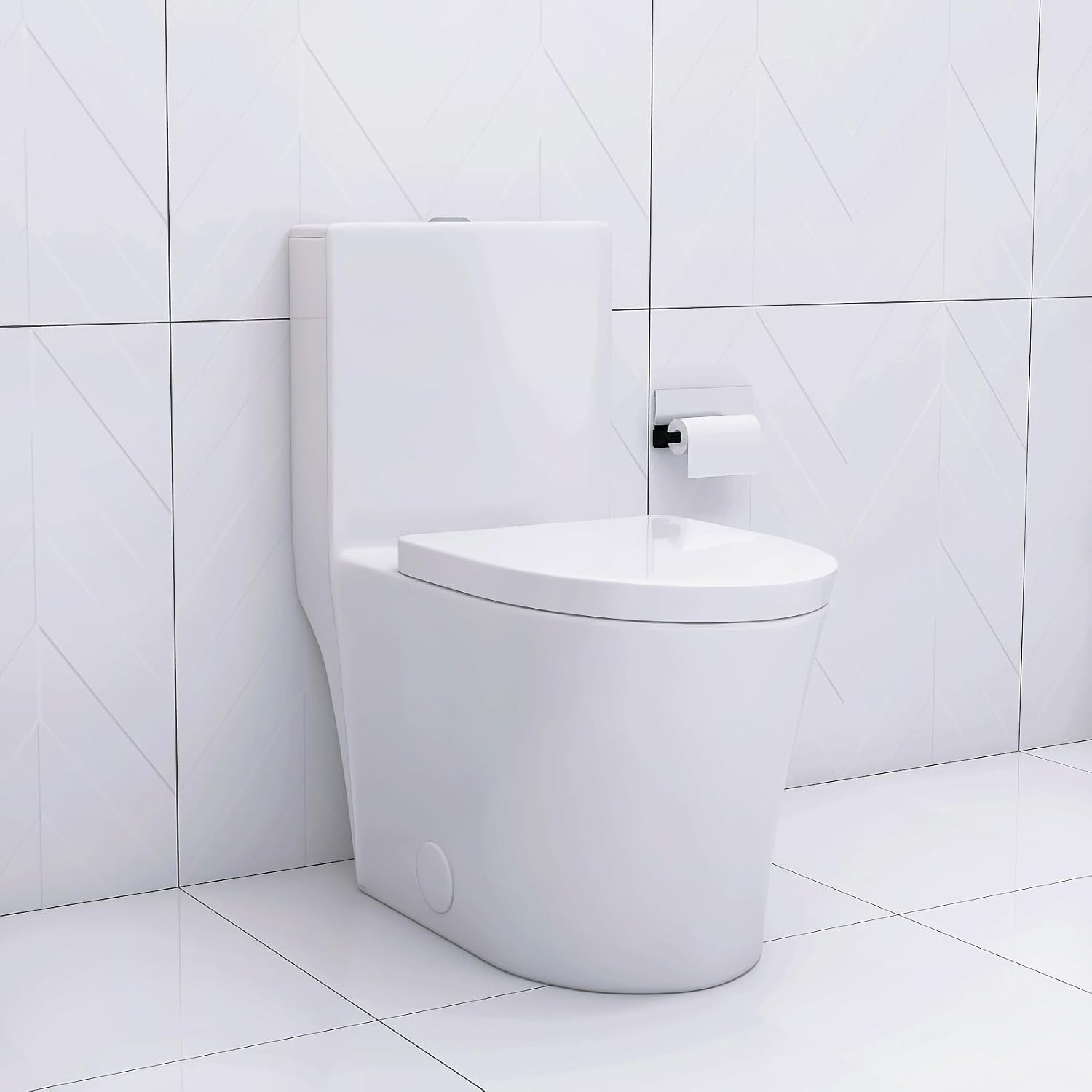 Elongated One Toilet White