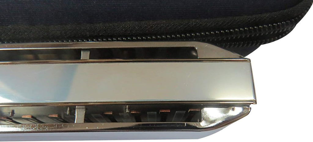 East top Chromatic Harmonica with Brass Comb, 12 Holes 48 Tones Professional Mouth Organ For Adults, Professionals and Students (brass comb)