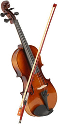 TSTS Basswood 1/2 Acoustic Violin with Case Bow Inside Soft Box Natural Violin Musical Instruments Adults Violins