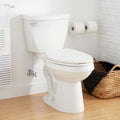 Signature Hardware 462381 Bradenton 1.28 GPF Two Piece Elongated Toilet with 14' Rough-In - White
