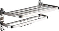 Universal Bathroom Shelf Suction Cup Towel Bar Rack Bracket Rack Storage Rack Double Towel Bar Bathroom Wall Mount Towel Bar Stainless Steel Chrome Polished Hotel Bathroo