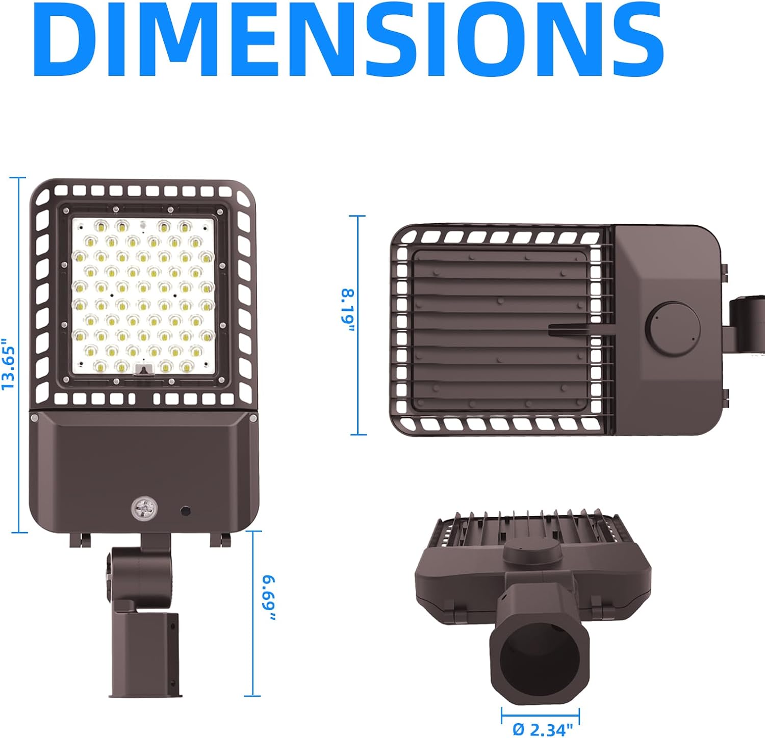 200W LED Parking Lot Lights Outdoor with Dusk to Dawn,28000LM 5000K Commercial Street Shoebox Pole Lighting with Slip Fitter,LED Flood Lights for Stadium Driveway, IP65 Waterproof,ETL Listed 4 Pack