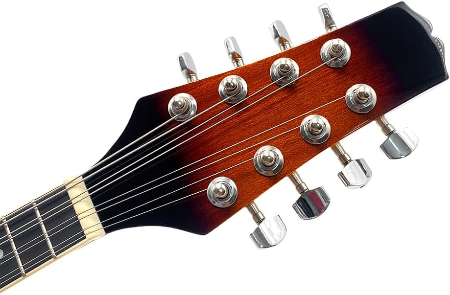 Mandolin Musical Instrument A Style Acoustic Mandolin Instrument Kit 8 String for Beginners Adults with Carrying Case Extra Strings Picks Cleaning Cloth