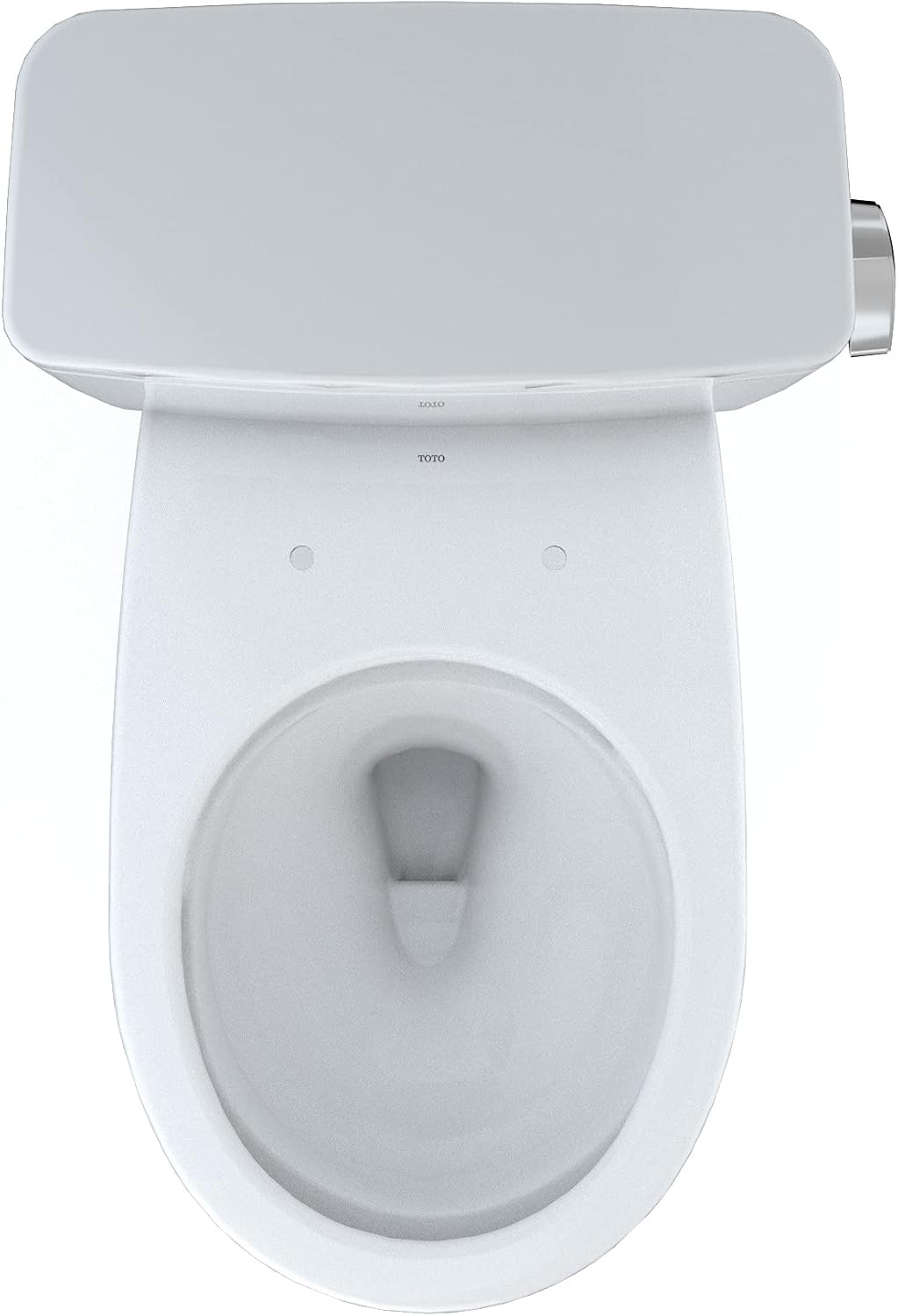 TOTO Drake Two-Piece Round 1.28 GPF Universal Height TORNADO FLUSH Toilet with CEFIONTECT, Cotton White - CST775CEFRG#01