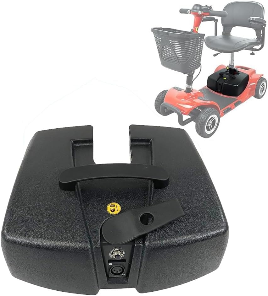 24V Battery Case for Vive/Elifecenter W3431 MS31 Series Mobility Scooters with 2PCS 12V 12AH Lead Acid Batteries, Factory Original Replacement