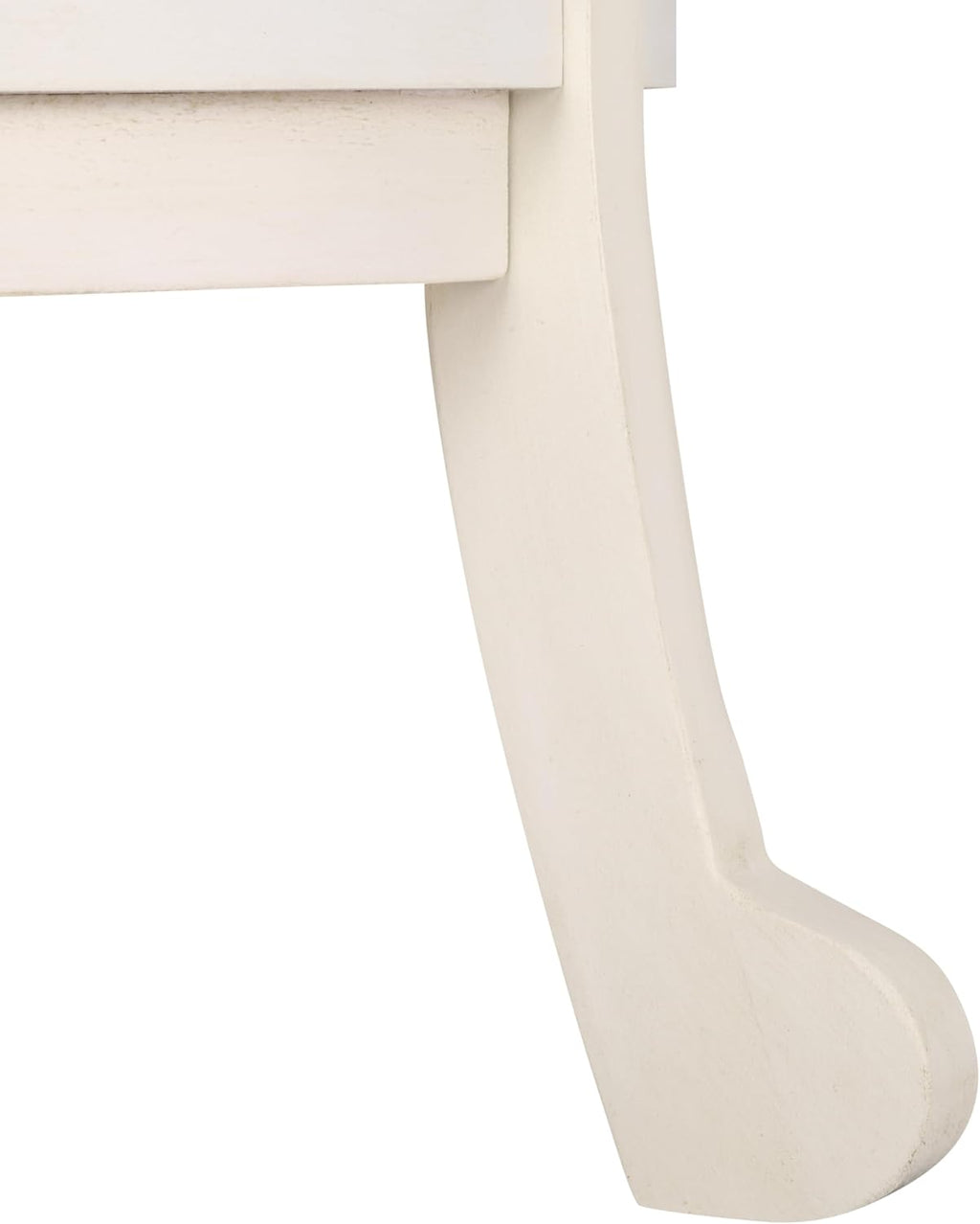 SAFAVIEH Furniture - Mary Pedestal Table - Ivory - Solid Wood - Farmhouse Pedestal Design - Ideal for Living Room, Entryway, Home Office, 18.1' W x 18.1' D x 26' H (AMH5711J)