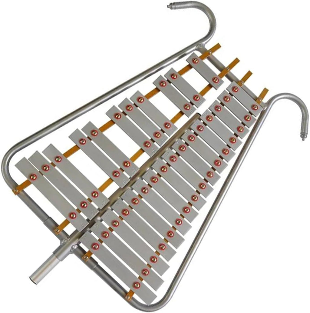 Glockenspiel For Beginner 27 Tone Aluminum Marching Xylophone Metal Bell Harp Glockenspiel Percussion Instrument