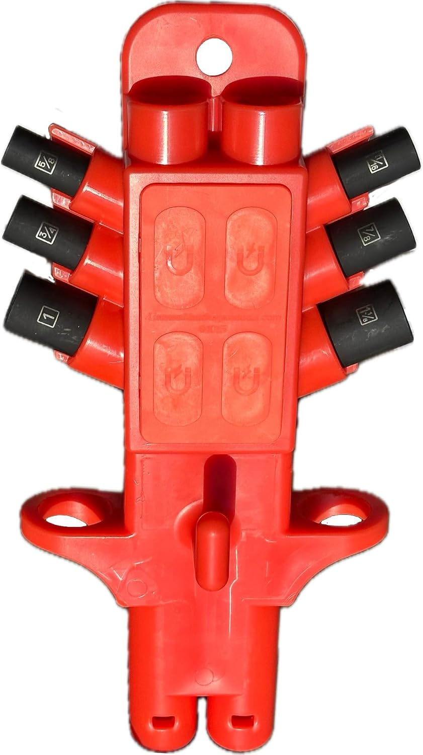 Lineman Socket Pocket All-in-One Pole Framing Solution Compatible with Klein and Milwaukee Lineman Combo Socket Sets with Storage for Transmission nut Runner and Impact Gun
