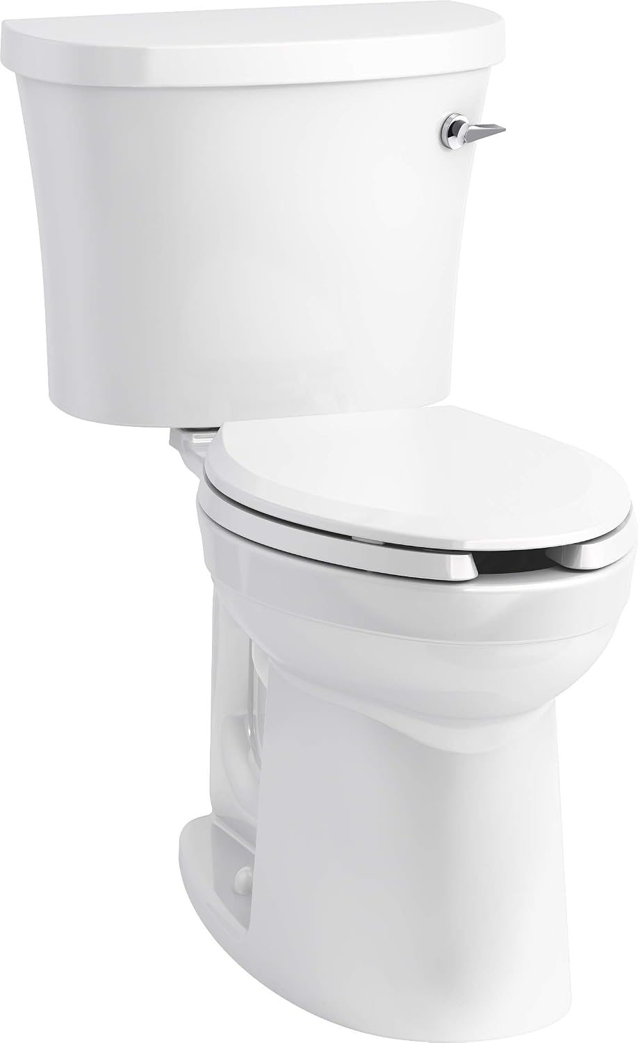 KOHLER Kingston™ Comfort Height® two-piece Elongated 1.28 gpf Toilet with Right-hand Trip lever