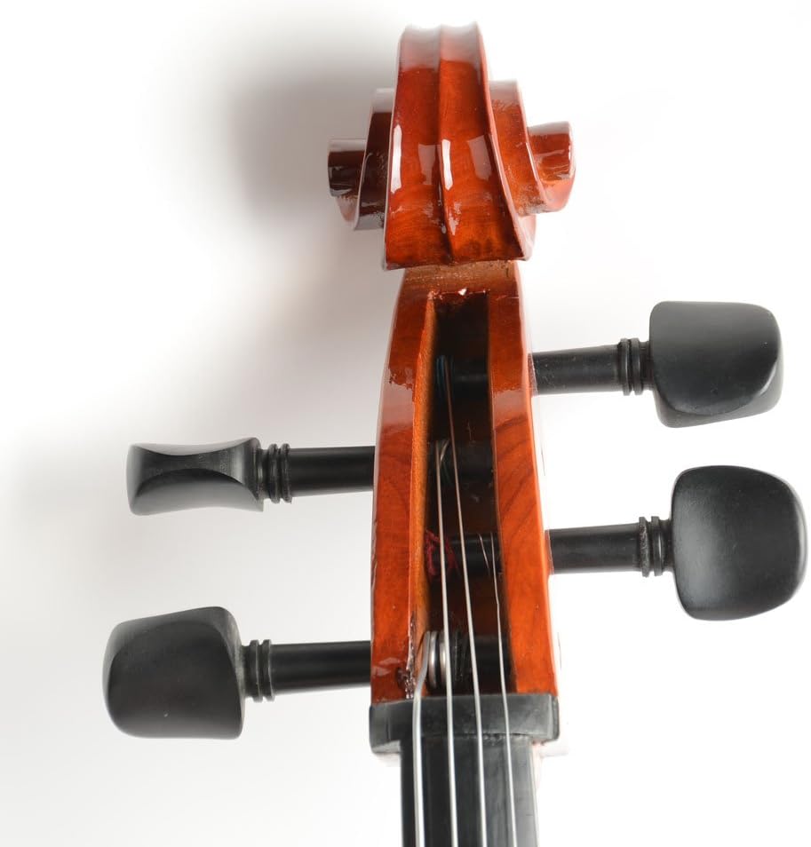Full Size Cello Kit, Acoustic Cello Instrument for Adults,Beginners,Students,Complete Cello 4/4 Set with Portable Bag, Bow, Rosin (Retro)