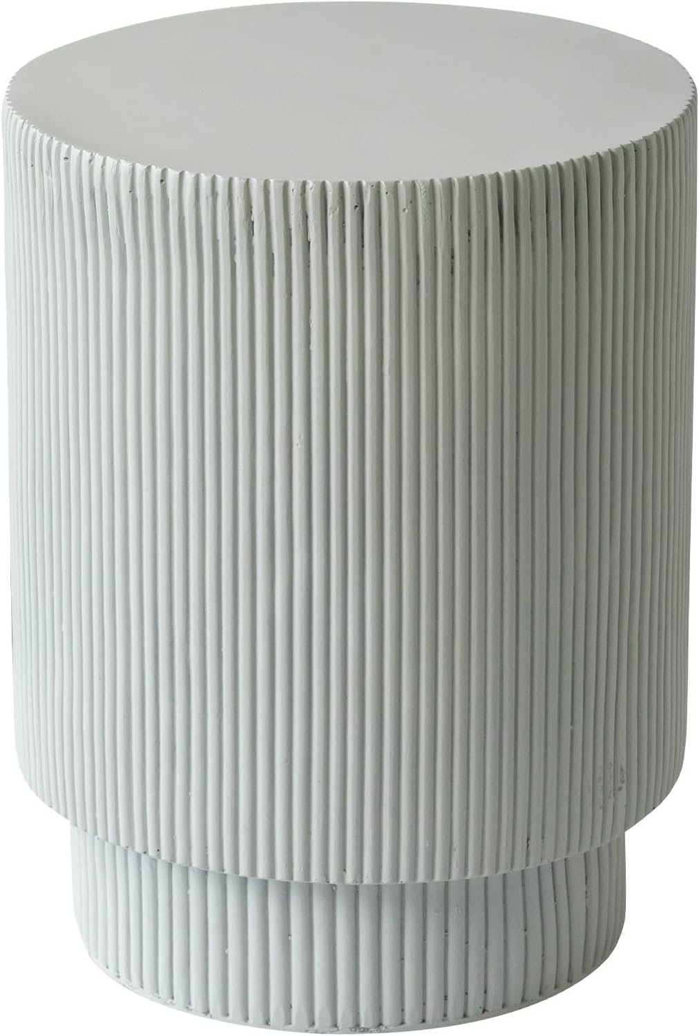 LeisureMod Eden Modern Side End Table – Indoor and Outdoor Accent Table for Living Room, Bedroom, Patio, Balcony, Porch, Garden, Small Spaces in Light Grey