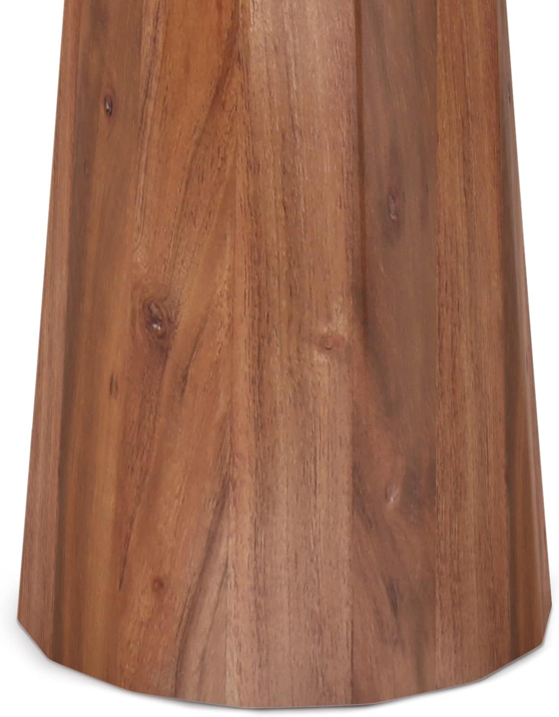 SIMPLIHOME Dayton End Table - 13 inch Wide Solid Acacia Wood Round Accent Table in Light Cognac, Handcrafted Contemporary Nightstand or Lamp Stand for Living Room with Textured Finish, Assembled