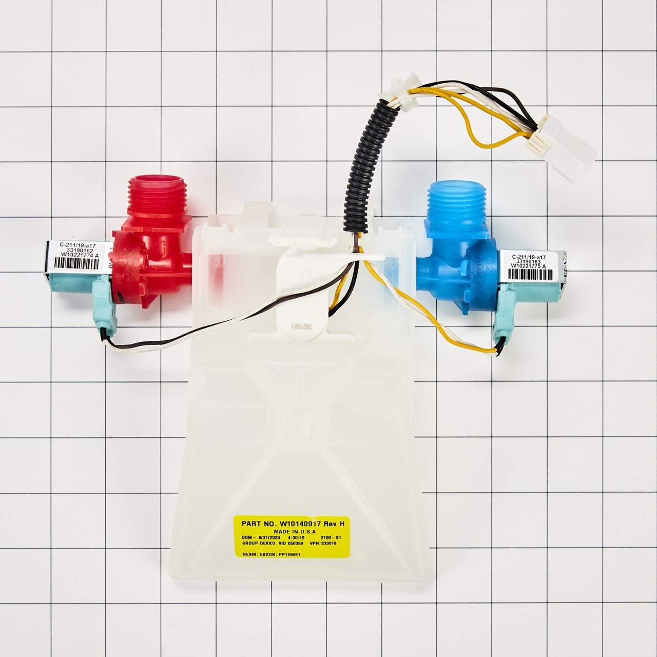 Whirlpool WPW10140917 OEM Washer Water Inlet Valve Assembly