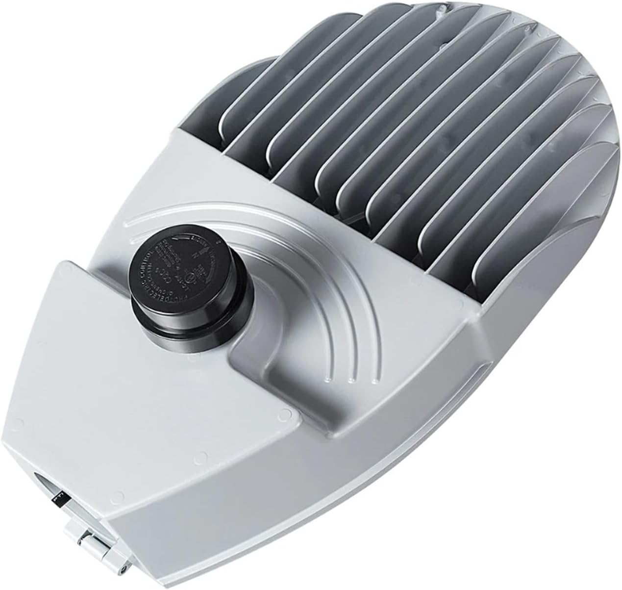 100W LED Cobra Head Street Light Fixtures with Photocell Sensor Outdoor Roadway Lighting 5000K Daylight White Dusk to Dawn Luminaire 120V-277V Silver Gray UL Listed