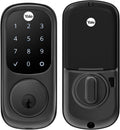 Yale Assure Lock Deadbolt, Black Suede Digital Touchscreen Non-Connected Keypad with Backup Key for Front or Back Entry Door, YRD226-NR-BSP