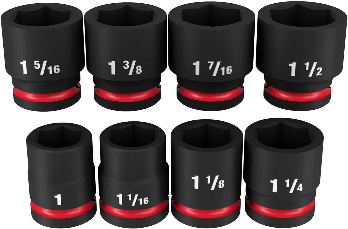 Milwaukee Electric - 8PC IMP Duty 3/4DR SAE STD 6-PT Socket Set