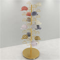 Hat Rack Hat Display Stand Standing Hat Racks for Baseball Caps Display, Large Capacity Metal Hat Holder Organizer - Place 30 Hats, for Commercial/Shops/Salons