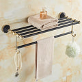 LSLYTQ Gold and Black Bathroom Accessories, Towel Bar,Towel Holder, Towel Rack, Bathroom Hardware