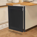 Cafe Swinging Doors,Wood Interior Saloon Half Partition Swing Door with 3 Hinges for House Kitchen Shop Entrance Pub Porch(27.6x35.4in-Black)