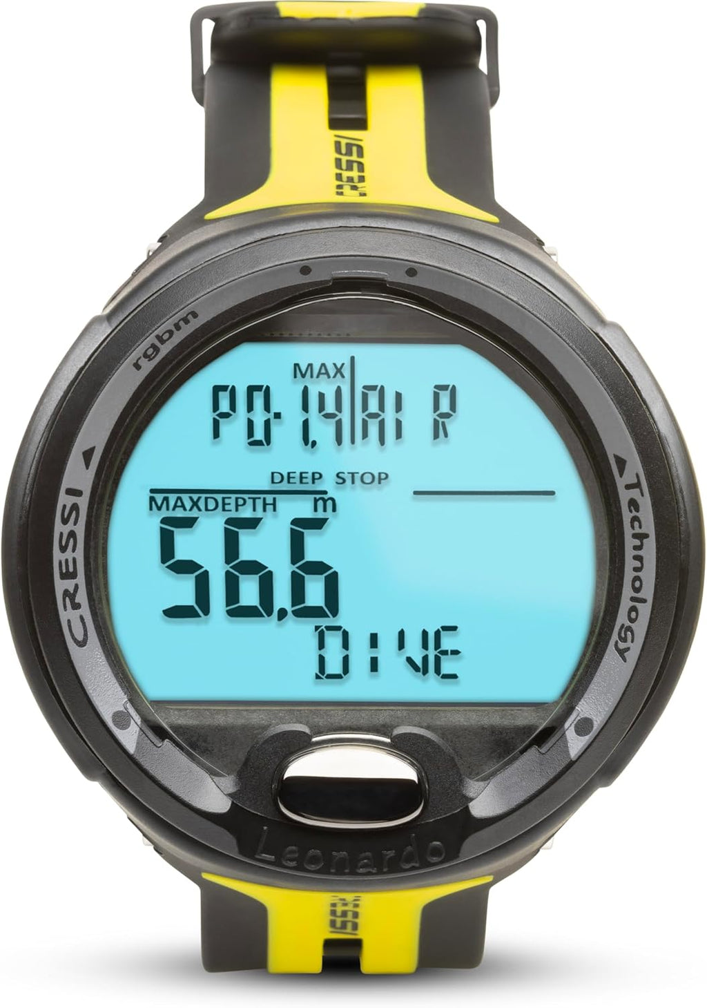 Cressi Leonardo 2.0 Scuba Dive Computer - Air, Nitrox & Gauge Dive Watch - Backlit Waterproof Watch - USB IR Diving Computer