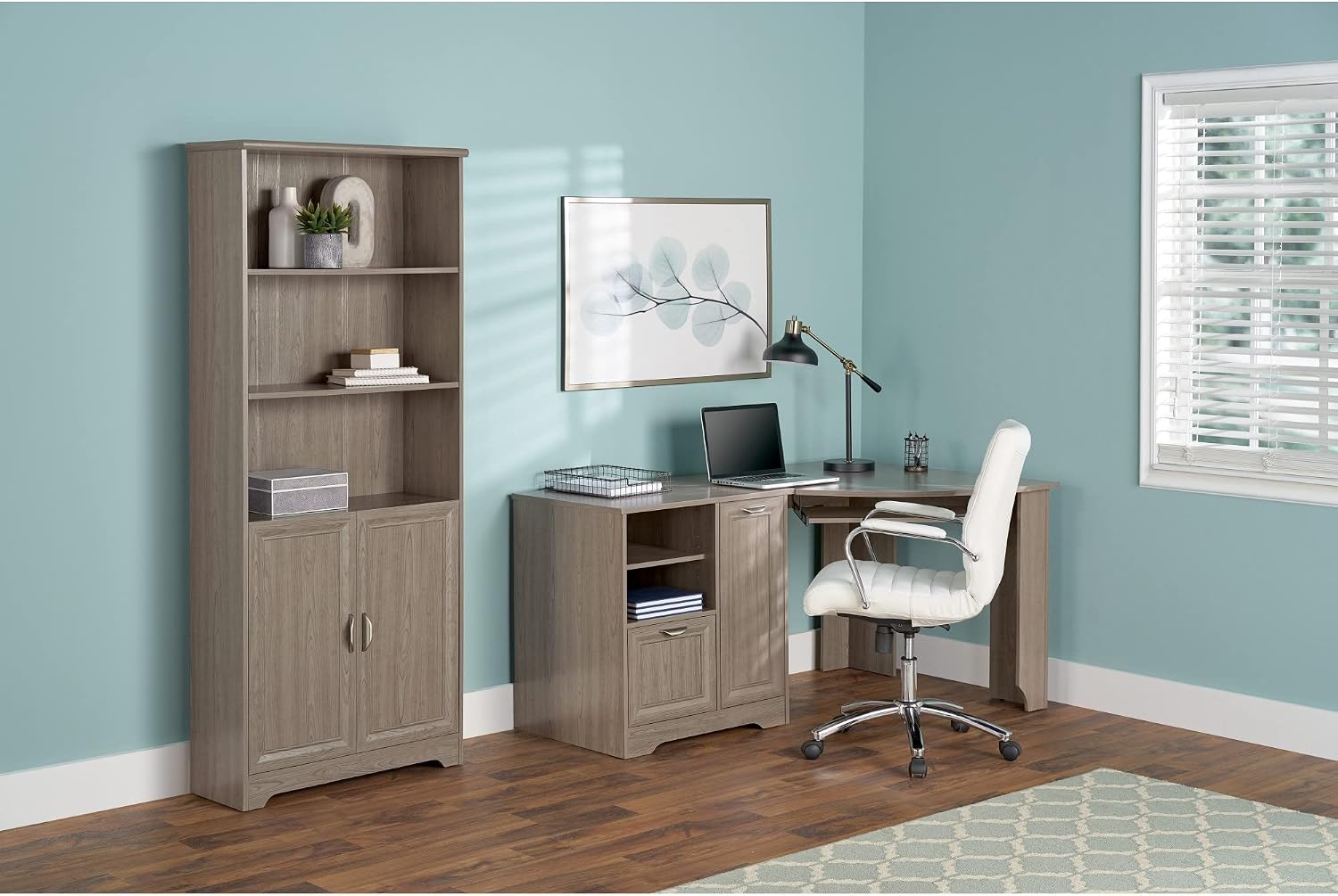Realspace® Magellan 60' W Corner Computer Desk, Gray