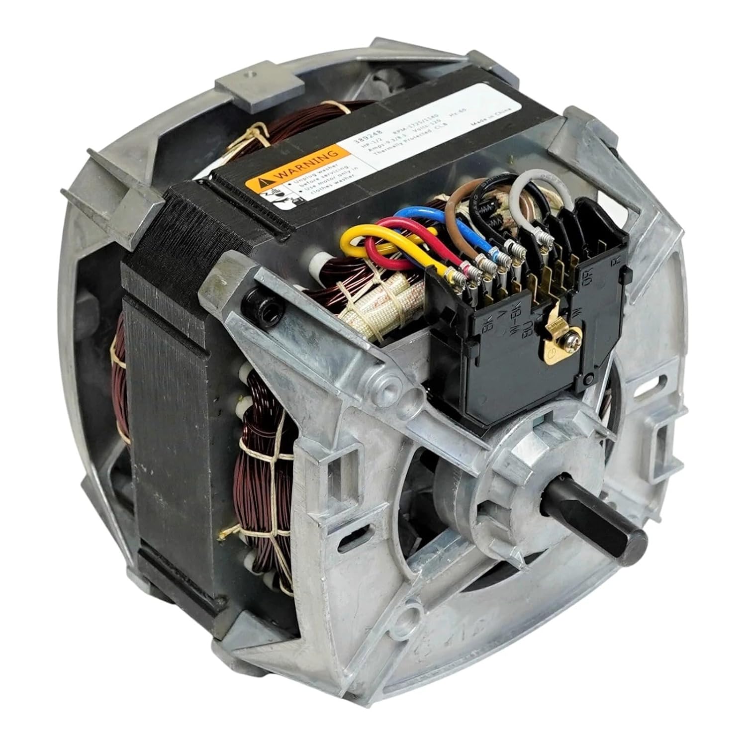 389248 WP661600 Direct Drive Washer Motor Compatible with Whirlpool Kenmore Washing Machine 661600 PS382447 AP2907974 389248A （1/2 Horsepower 2 speeds 1725 RPM 9.3/8.3 amperes 120 Volts）