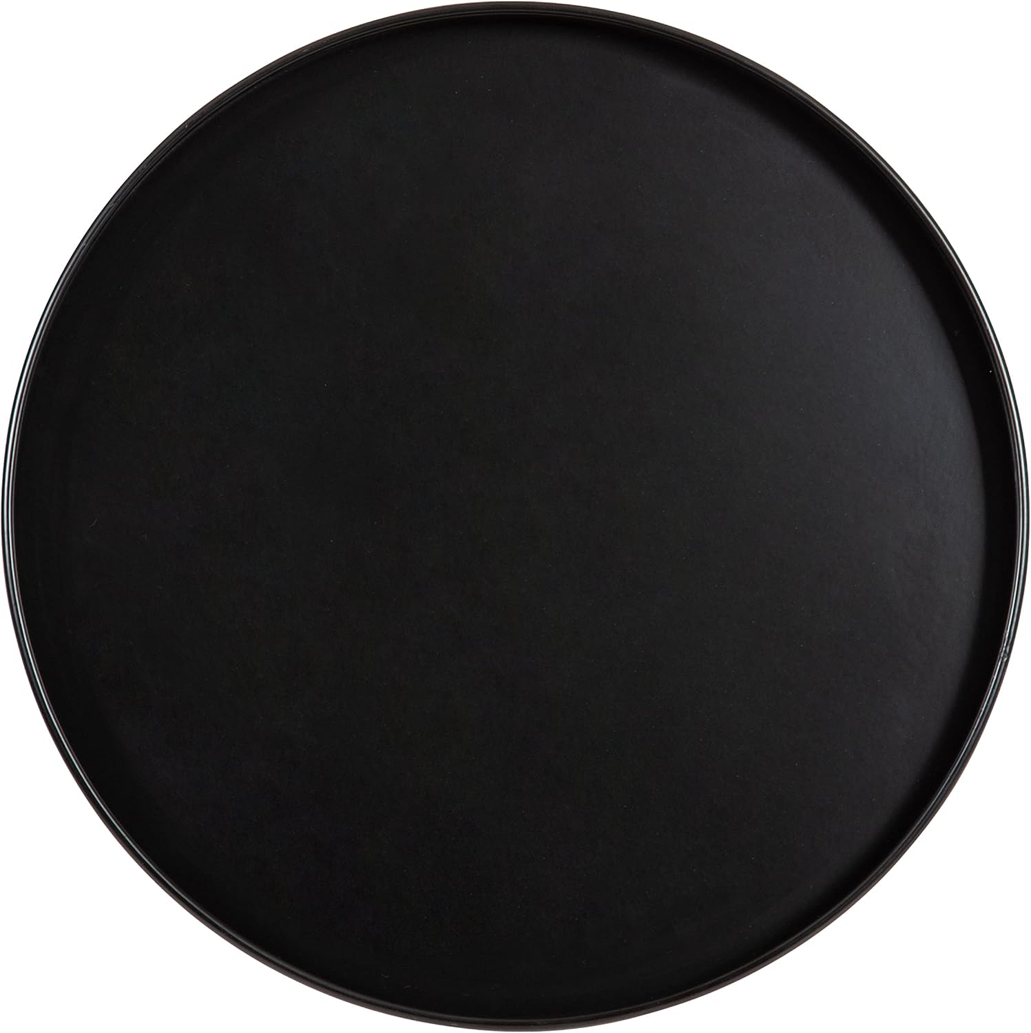 Kate and Laurel Tira Round Side Table, 14 x 14 x 24, Walnut Brown Wood and Black, Decorative Pedestal Style End Table for Use as a Bedroom Nighstand or Living Room Accent