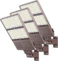 ADUB 3PCS LED Parking Lot Light 350W 280W 210W,LED Shoebox Light 5700K 5000K 4500K Arm&Slip Fit Mount,ETL Listed Outdoor Pole Light with Photocell,IP65 Commercial Street Area Flood Lighting