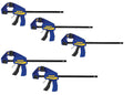 IRWIN QUICK-GRIP One-Handed Bar Clamp, Medium-Duty, 12', 5 Pack, 1964718