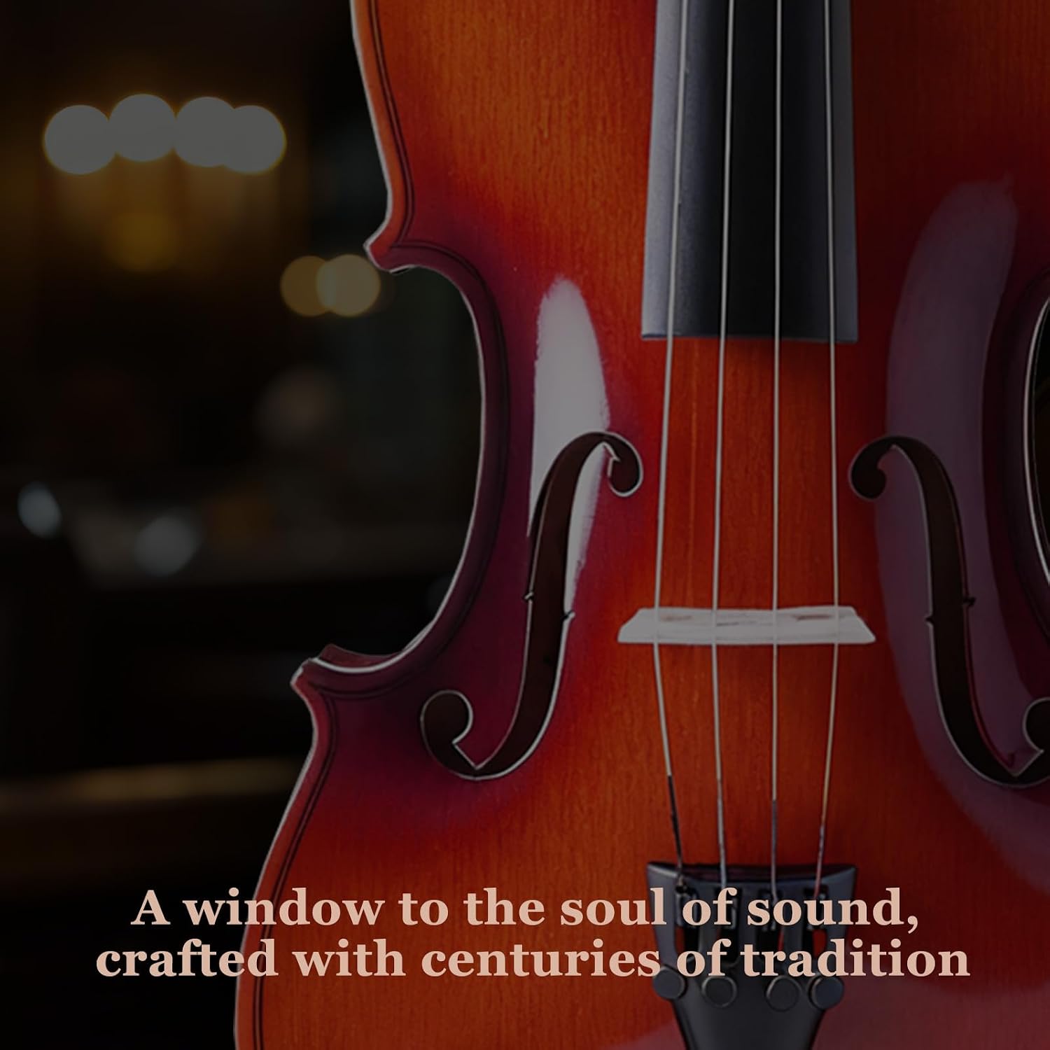 ALLSET 3/4 Full Size Acoustic Violin Kit for Beginners | Polywood Handmade Violin with Hard Case, Bow, Rosin, Shoulder Rest, Tuner & Extra Strings | Violin for adults | Glossy Red