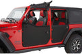 Bestop 5175035 Black Diamond 2-Piece Fabric Front Doors for 2018-Current Jeep Wrangler JL