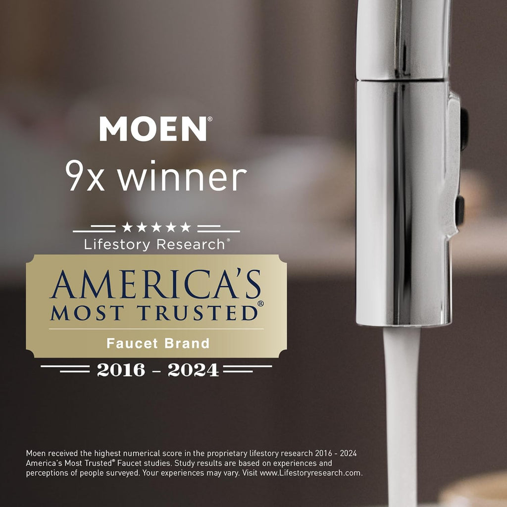 Moen Flara Brushed Nickel Modern Square 28' W x 37.75' H, Tilting Wall Mount Bathroom Mirror, YB0392BN