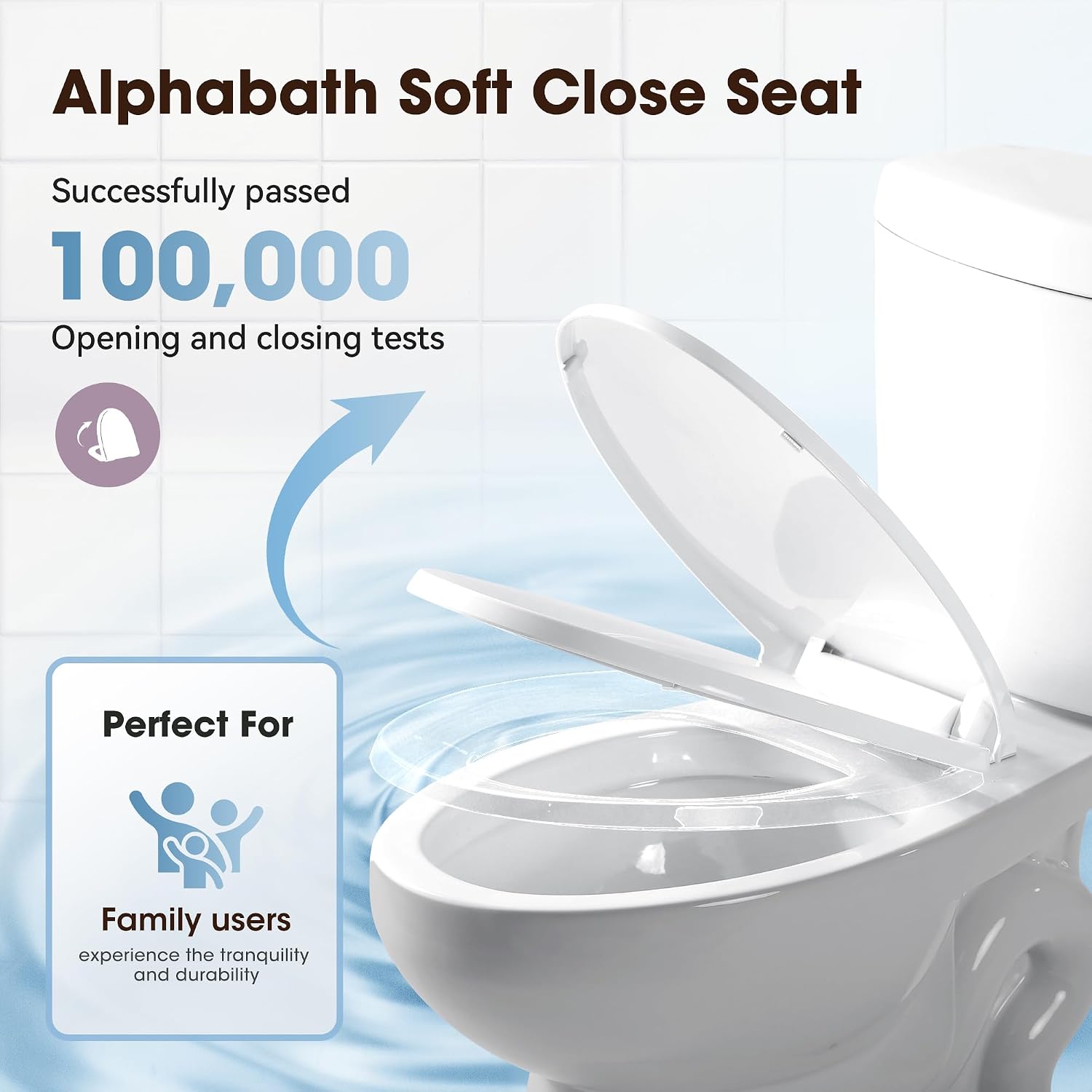 17' Comfort Height Toilet with Soft close seat, Two piece Toilets for Bathroom, Nano Self-Cleaning Glaze, 1.01 GPF Powerful Single Flush, Easy to Clean & Install, ADA Height, 12' Rough-In