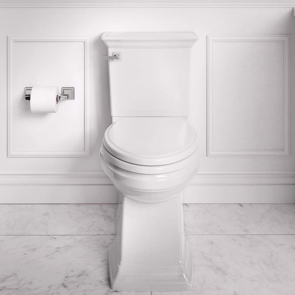 American Standard 281AA104.020 Two-Piece Town Square S Toilet with Seat, Elongated Front, Chair Height, White, 1.28 GPF