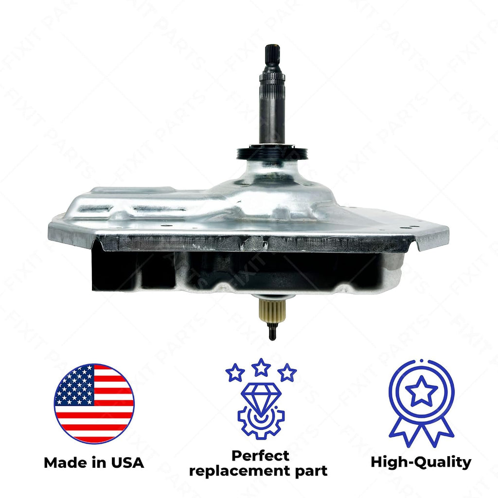 𝗪𝗵𝗶𝗿𝗹𝗽𝗼𝗼𝗹 W11454734 Washer Gear Case Replaces AP6993915, W11035751, W10771760, W10006481, W10870913 (Transmission) Works with Maytag Whirlpool Kenmore Crosley, Shaft 4 3/8 in Seal 3.2in