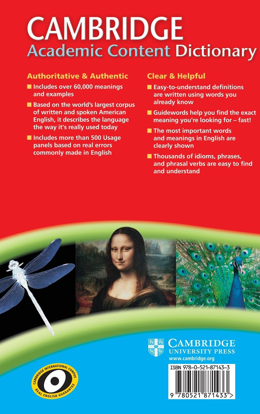 Cambridge Academic Content Dictionary