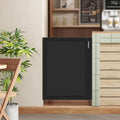 Cafe Swinging Doors,Wood Interior Saloon Half Partition Swing Door with 3 Hinges for House Kitchen Shop Entrance Pub Porch(27.6x35.4in-Black-2)
