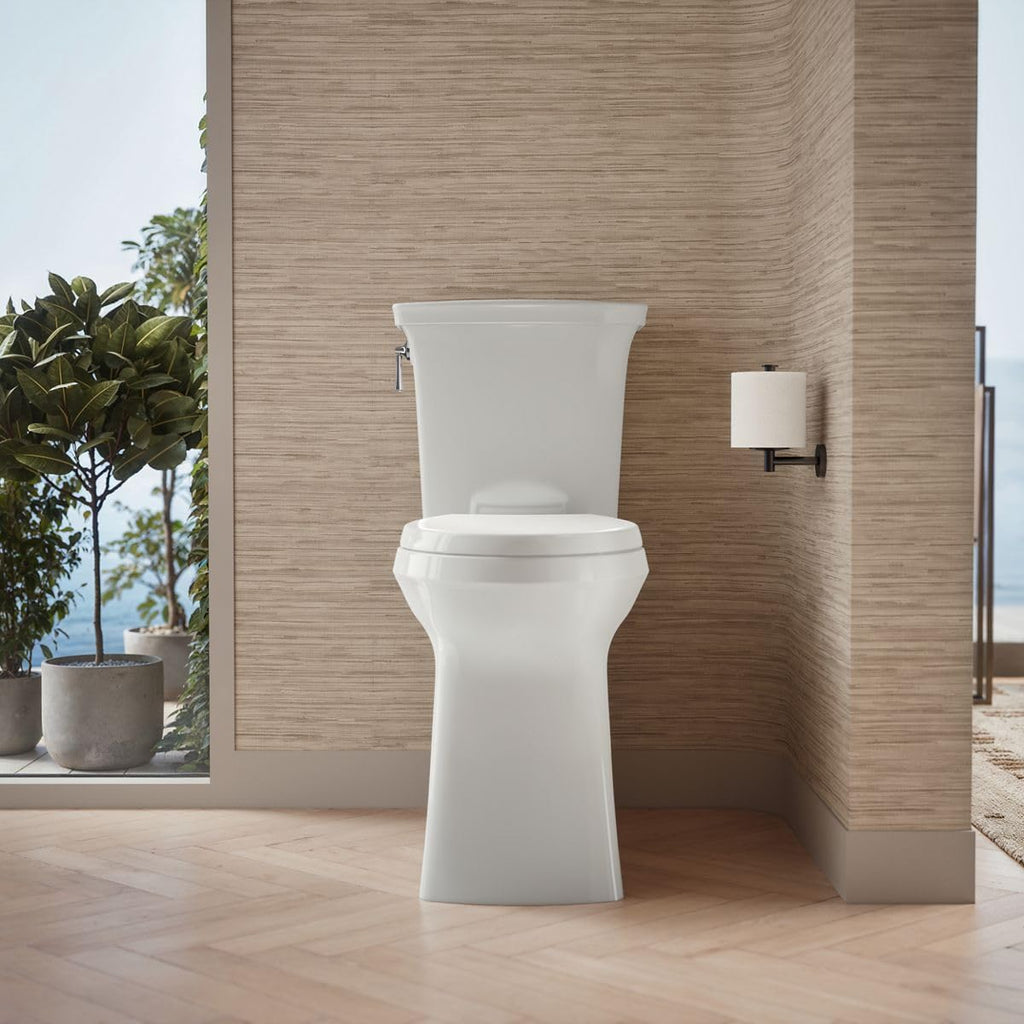 KOHLER Corbelle Tall Continuousclean Two-Piece Elongated Toilet With Skirted Trapway 1.28 Gpf